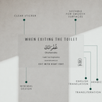 Dua for Exiting Toilet